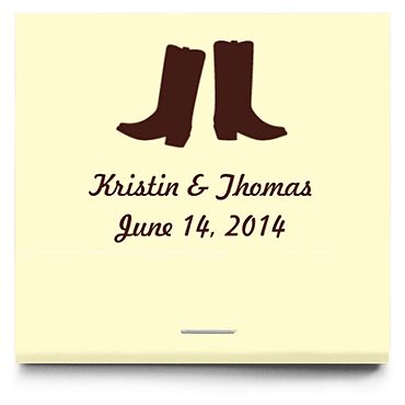Personalized Matchbooks - Boots