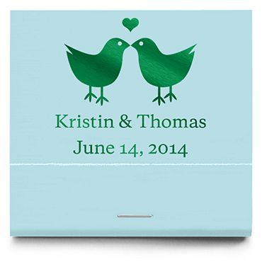Personalized Matchbooks - Love Birds