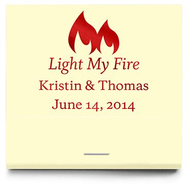 Personalized Matchbooks - Light My Fire