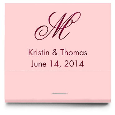 Personalized Matchbooks - Monogram