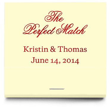 Personalized Matchbooks - The Perfect Match - Classic