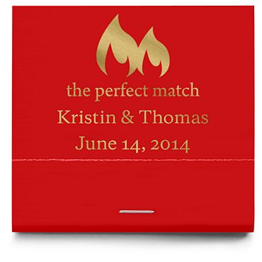 Personalized Matchbooks - The Perfect Match - Flame