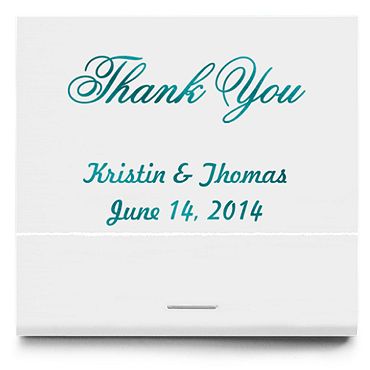 Personalized Matchbooks - Thank You Classic