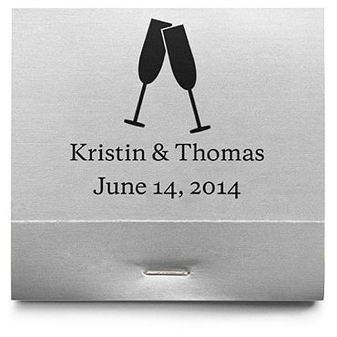 Personalized Matchbooks - Toasting Flutes