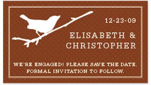 Save the Date Magnets - Bird (Branch)