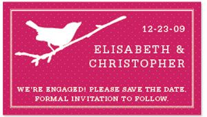 Save the Date Magnets - Bird (Punch)