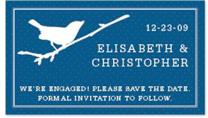 Save the Date Magnets - Bird (Navy)