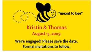 Save the Date Magnets - Meant to Bee