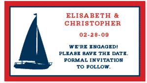 Save the Date Magnets - Sailboat