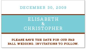 Save the Date Magnets - Brights (Blue)