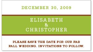 Save the Date Magnets - Brights (Green)