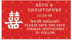 Save the Date Magnets - Double Happiness