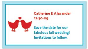 Save the Date Magnets - Lovebirds