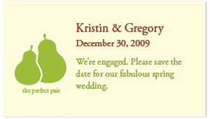 Save the Date Magnets - The Perfect Pair