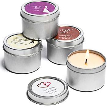 Personalized Soy Candle Favors