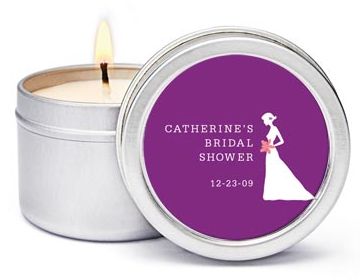 Personalized Soy Candle Favors - Bride (Shower)