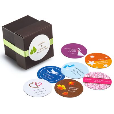 Personalized Round Favor Labels