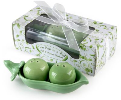 Two Peas in a Pod Salt & Pepper Shaker Favors