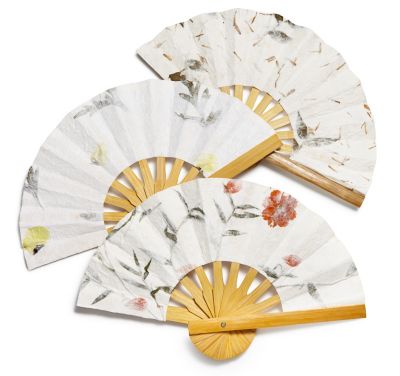 Floral Paper Fan