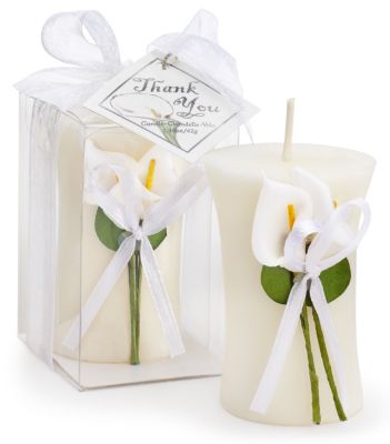 Calla Lily Candle Favor