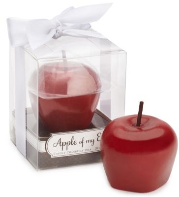 "apple of my eye" mini candle favor