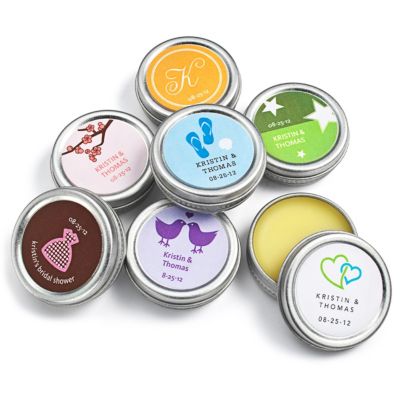Personalized Lip Balm Tin Favors