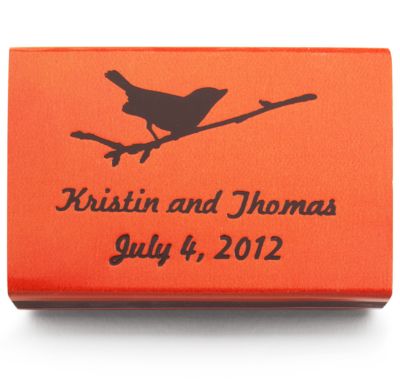 Personalized Matchboxes - Bird on Branch