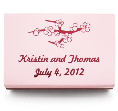 Personalized Matchboxes - Cherry Blossom