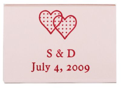 Personalized Matchboxes - Double Hearts
