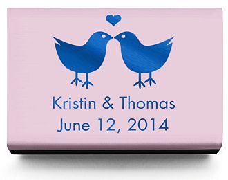 Personalized Matchboxes - Lovebirds