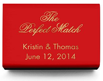 Personalized Matchboxes - The Perfect Match Classic
