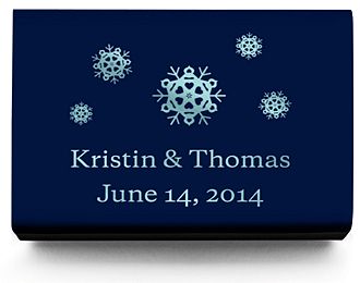 Personalized Matchboxes - Snowflakes