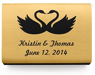 Personalized Matchboxes - Swans