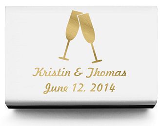 Personalized Matchboxes - Toasting Flutes