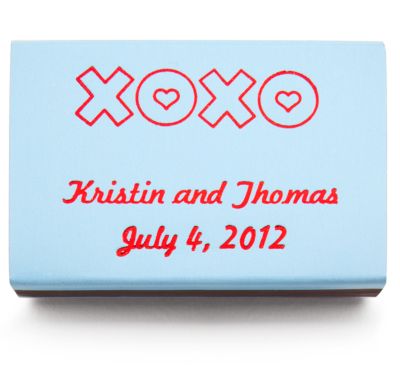 Personalized Matchboxes - XOXO