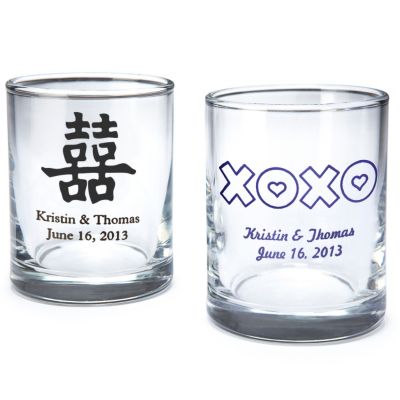 personalized shot glass/votive holder