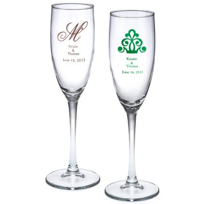 personalized champagne flute