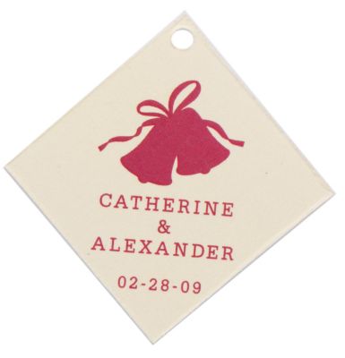 Personalized Favor Tags - Wedding Bells