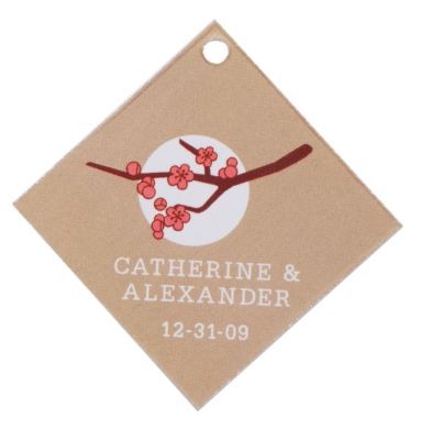 Personalized Favor Tags - Cherry Blossom