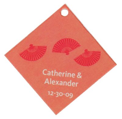 Personalized Favor Tags - Fans