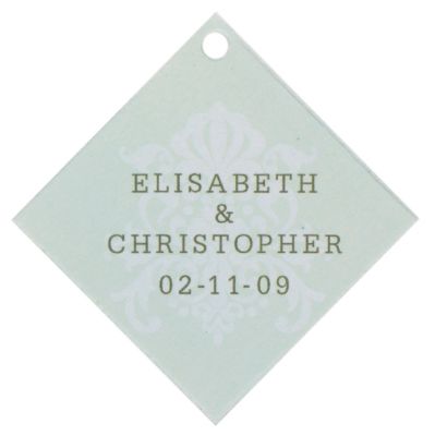 Personalized Favor Tags - Regal (Mint)
