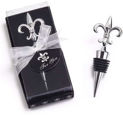 Fleur de Lis Bottle Stopper Favor