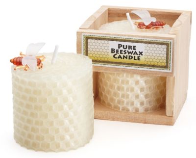 pure beeswax candle favor