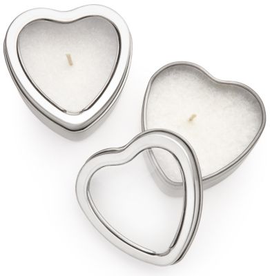 Heart Candle Favor Tin