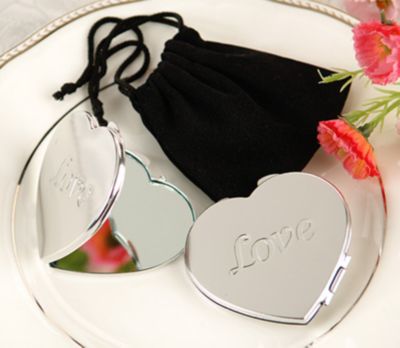 LOVE Heart Compact Mirror Favor