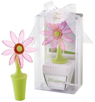 "Blooming" Flower Bottle Stopper Favor