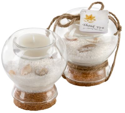 Sand and Shell Tealight Holder