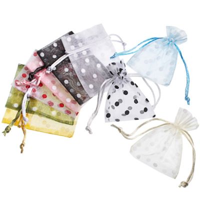 Polka Dot Tulle Favor Bags