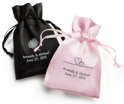 Personalized Satin Favor Bags