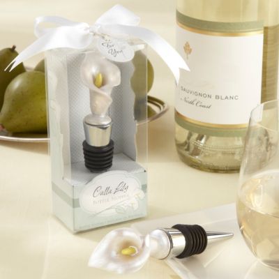Calla Lily Bottle Stopper Favor